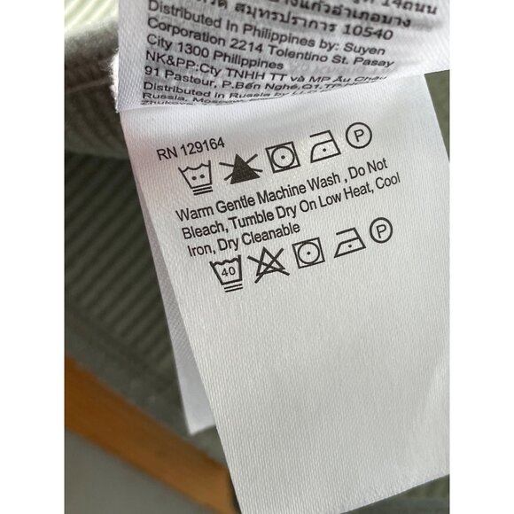 Cotton On Crop Tank Top Size Medium Large Ribbed Sage Green Eco Friendly Stretch - Picture 5 of 7